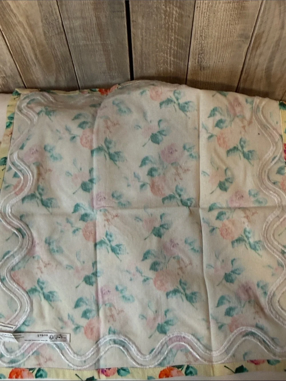 Anthropologie Set of Six Floral Cotton Napkins Cottagecore